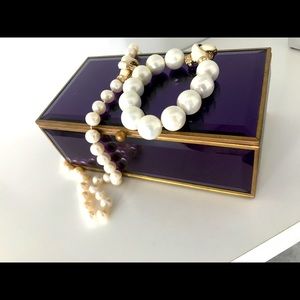 Hand made pearl necklace and Bracelet